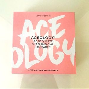 ACEOLOGY Rose Quartz Gua Sha Facial Massager